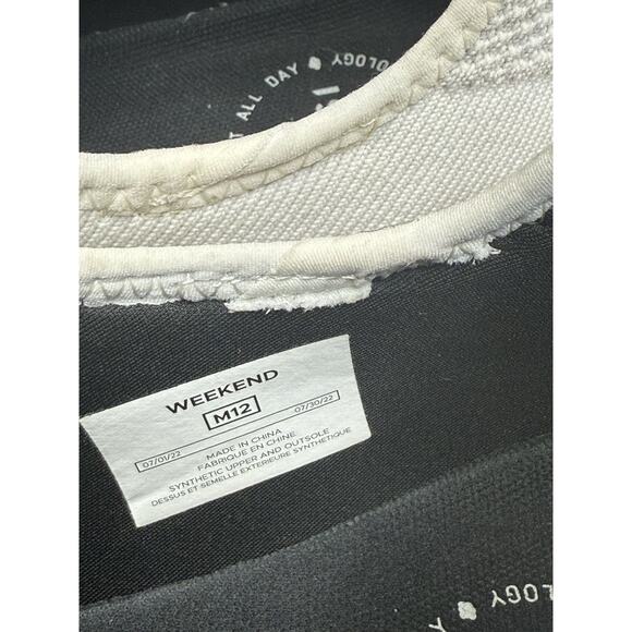 Vessi Weekend Sneaker Mens 12 Marbled White Knit Low Lace Up Athleisure Shoe - Picture 8 of 10